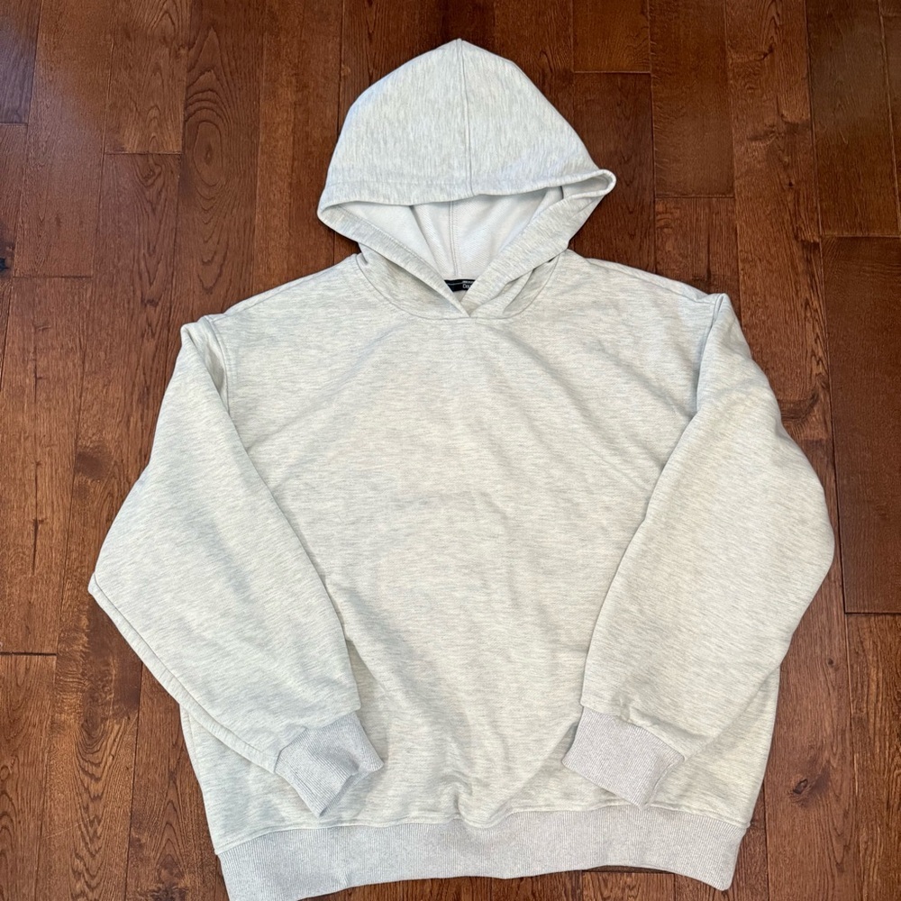 Dazy oversized hoodie in light grey size M